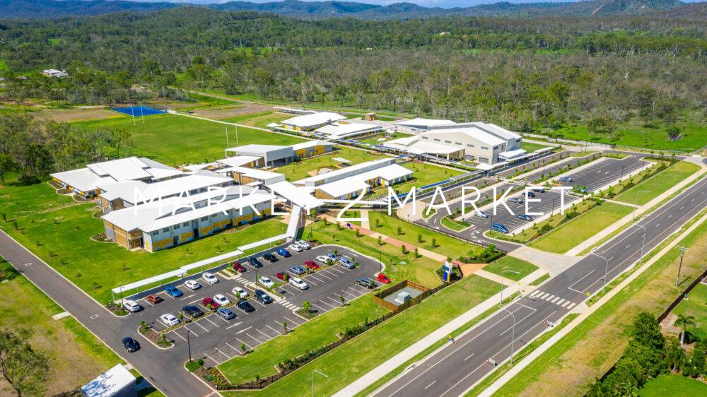 Aerial View of Calliope State High School, Gladstone