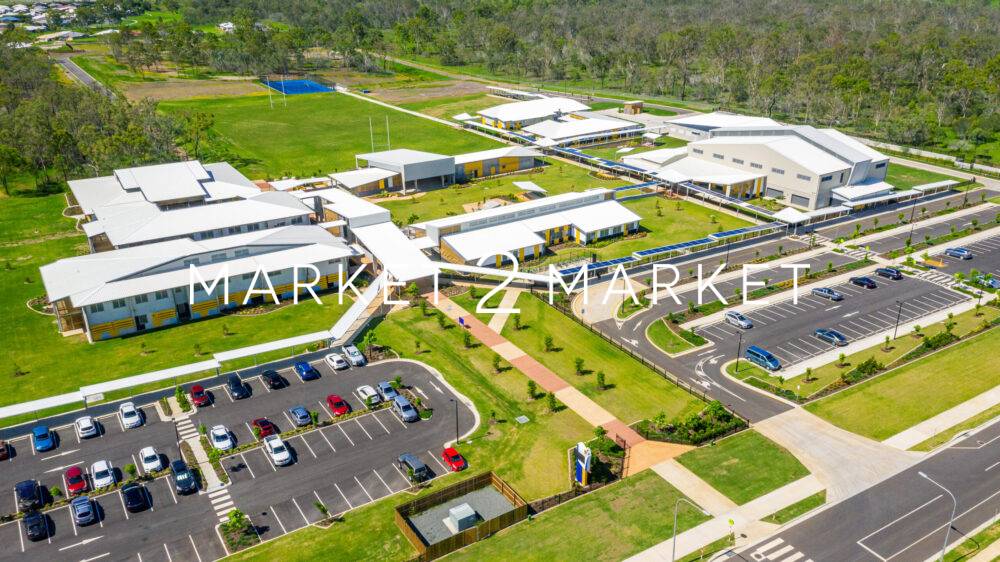 Aerial View of Calliope State High School, Gladstone