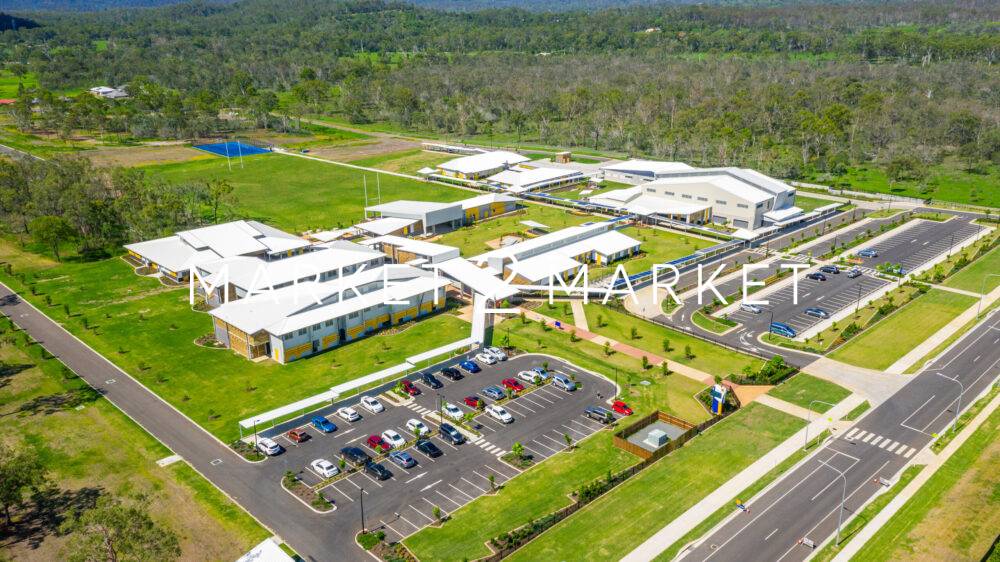 Aerial View of Calliope State High School, Gladstone