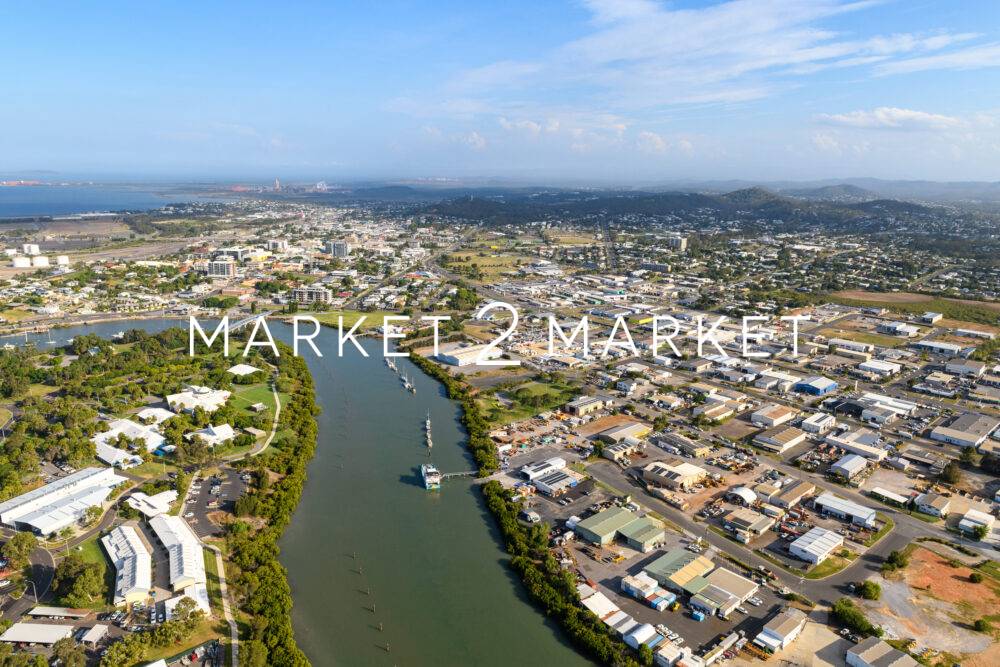 Auckland creek with Gladstone harbour in the distance, gladstone