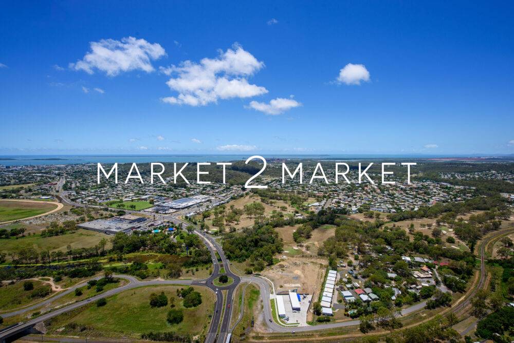 Aerial view of Gladstone from the Kirkwood area, Queensland