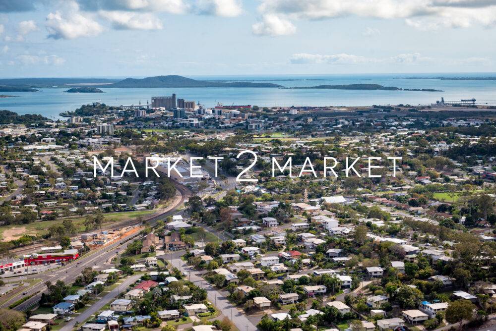 Aerial view of Gladstone Auckland Point area from West Gladstone