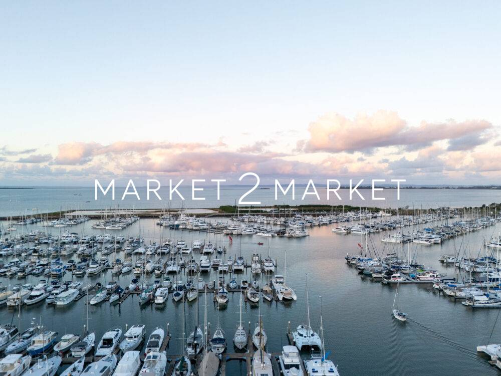 Aerial View Over Manly Marina, Brisbane