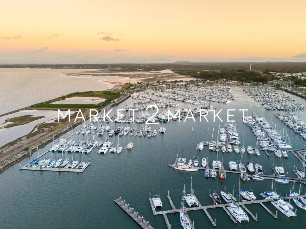 Aerial View Over Manly Marina, Brisbane