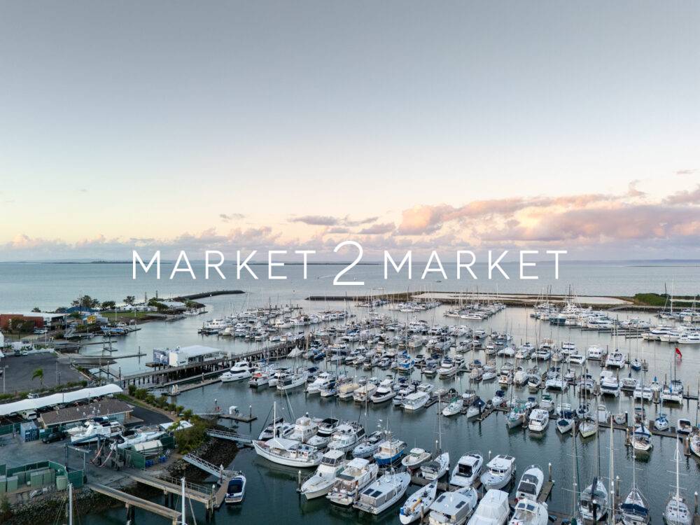 Aerial View Over Manly Headland and Marina, Brisbane