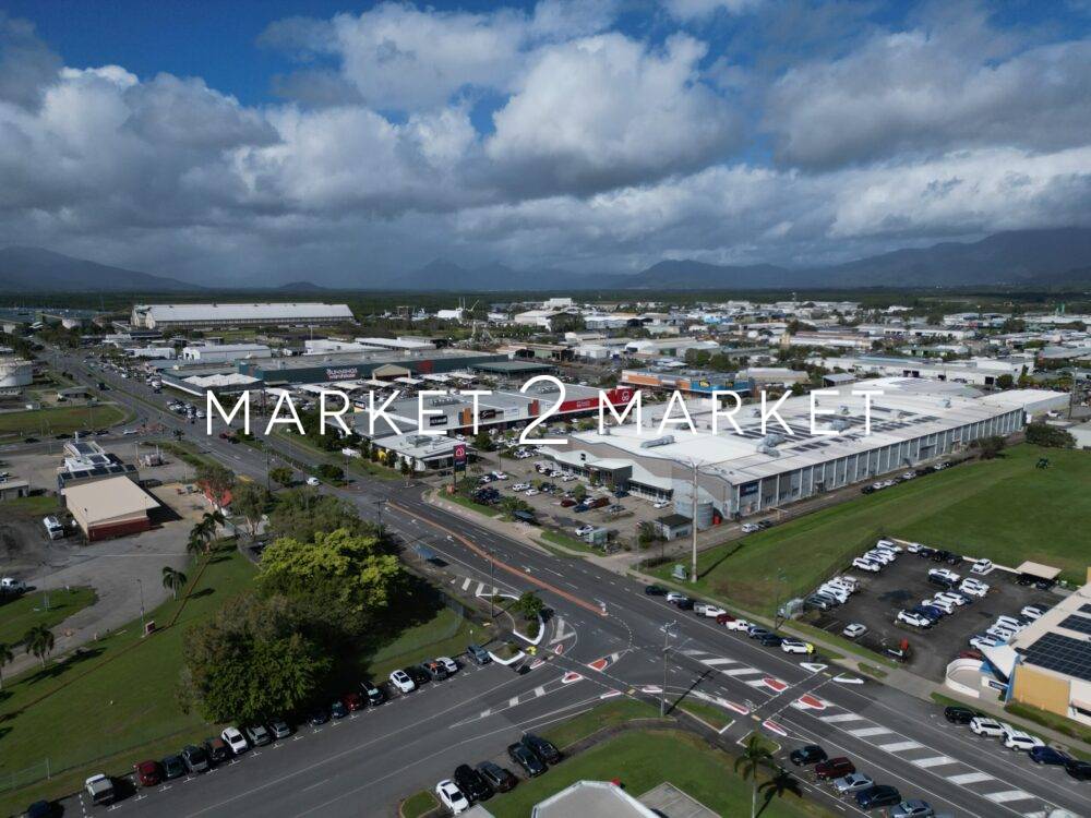 Aerial View Over Cairns Commercial Area