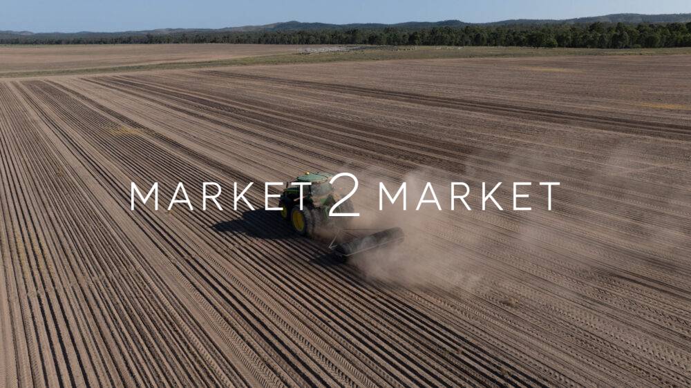 Aerial View of Tractor in a Field, Central Queensland