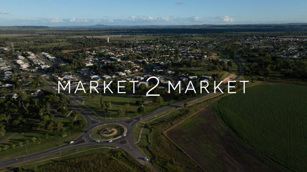 Aerial View of a Highway Roundabout in Rural Central Queensland