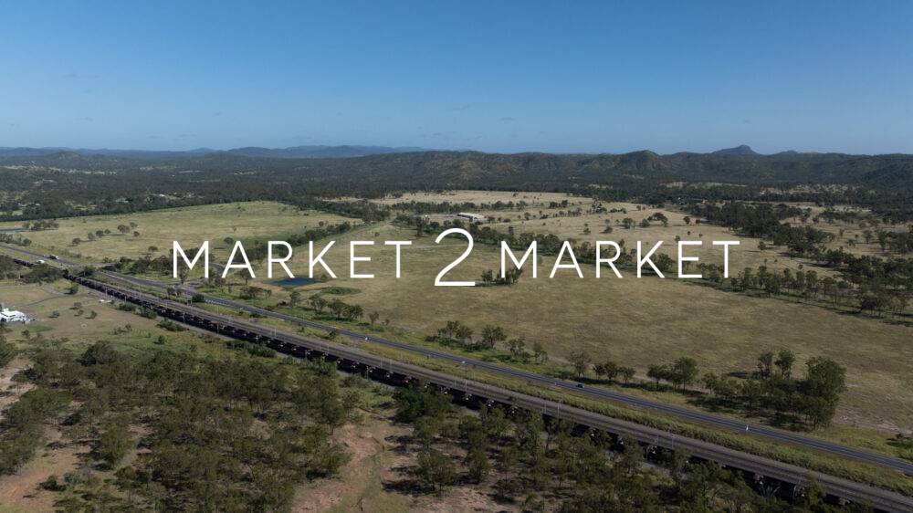 Aerial View of Highway in Regional Central Queensland