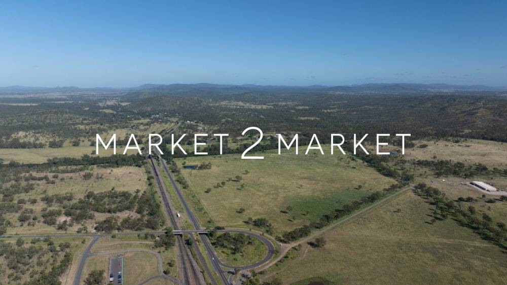 Aerial View of Highway in Regional Central Queensland