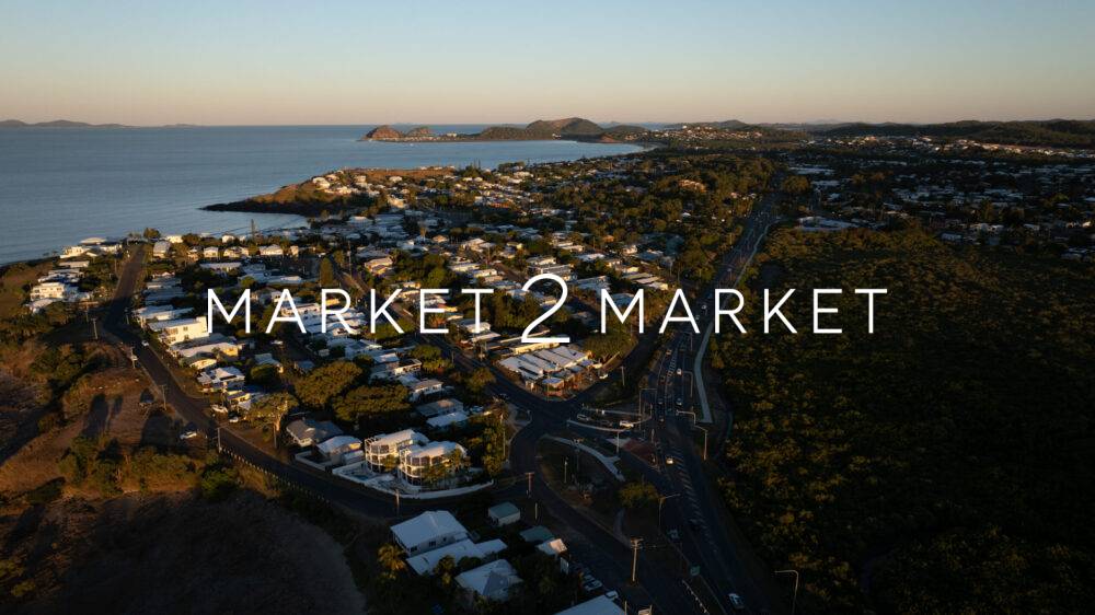 Aerial View Over Yeppoon at Twilight