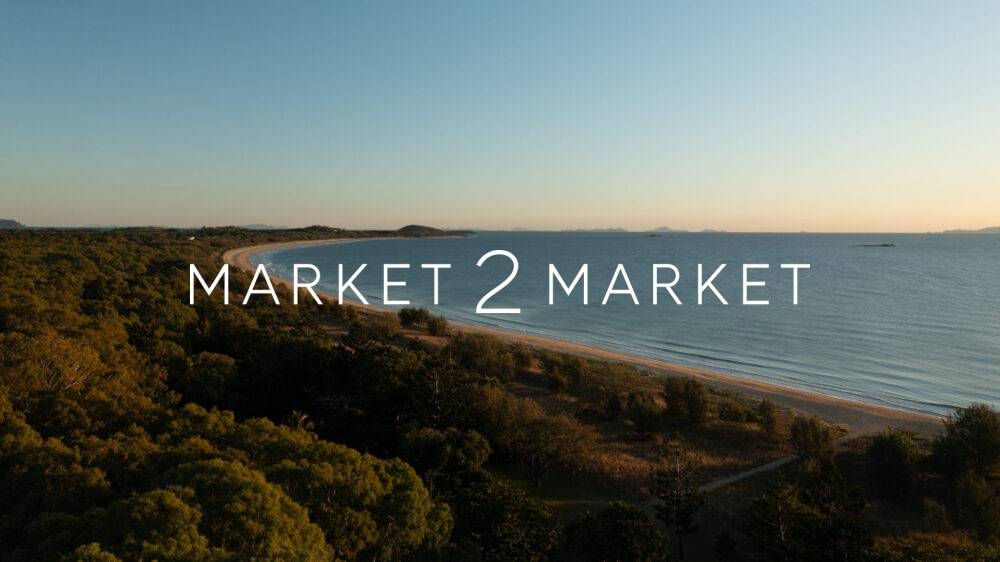 Aerial View of Sunset Bay at Dusk, Mackay