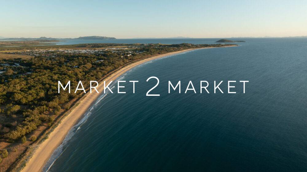 Aerial View of Sunset Bay at Dusk, Mackay