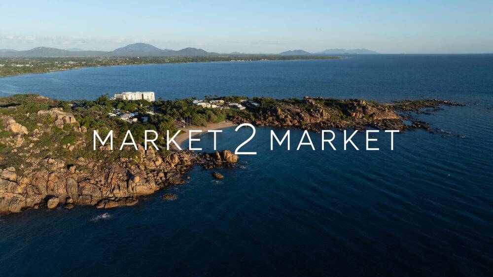 Aerial View of Rocky Coastline and Headland around Grays Bay and Horseshoe Bay in Bowen